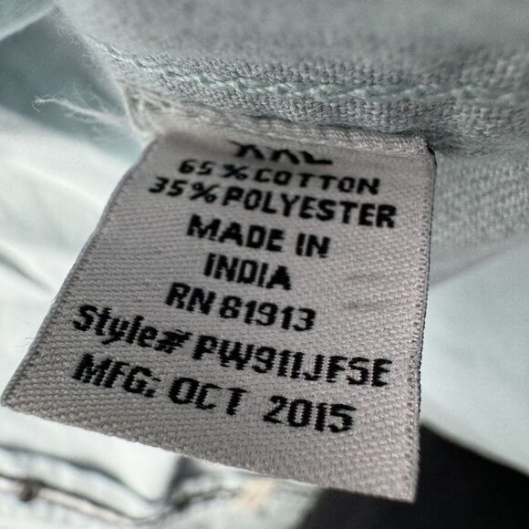 PD & C Shirt Men's Extra Extra Large Blue Long Sleeve Button Up Casual Preppy - Picture 13 of 13